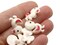 8 21mm White Duck Plastic Shank Bird Buttons Retro Animal Buttons